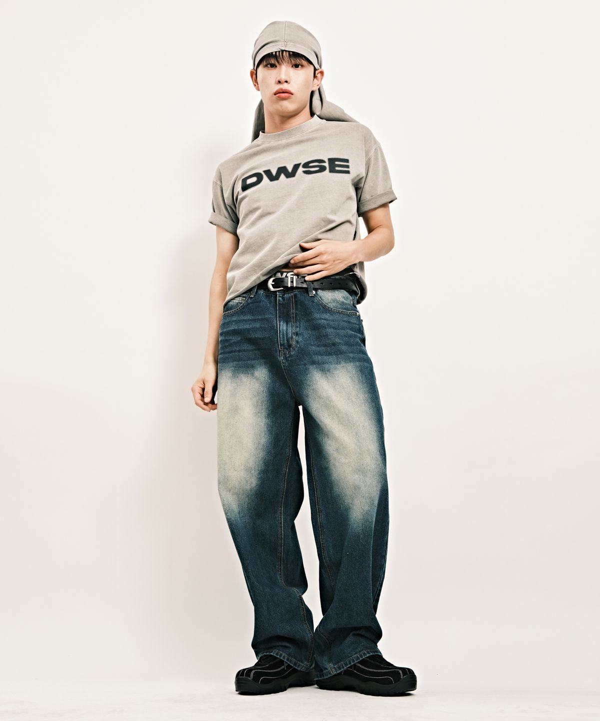 디더블유에스이(DWSE) 벡 포켓 와이드 데님 팬츠(블루)