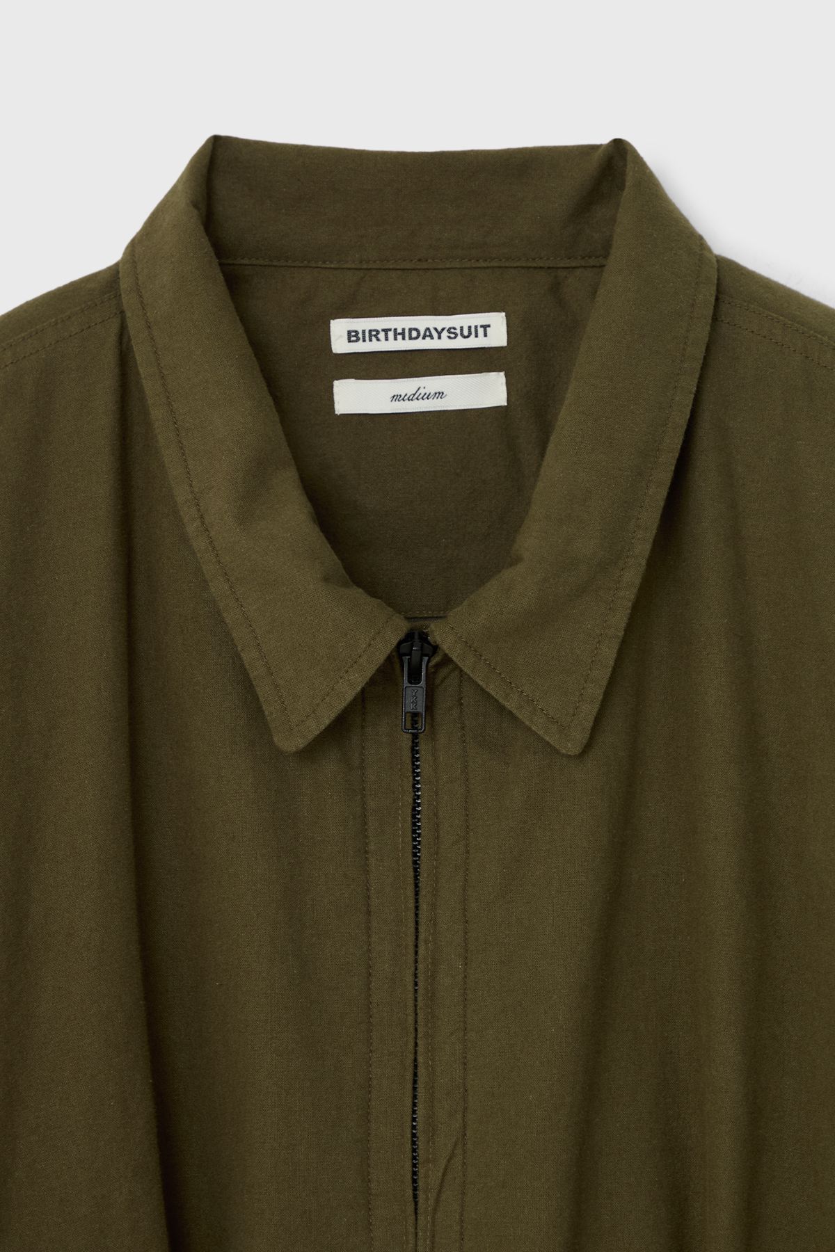 벌스데이수트(BIRTHDAYSUIT) COTTON FLANNEL TANKER JACKET (OLIVE)