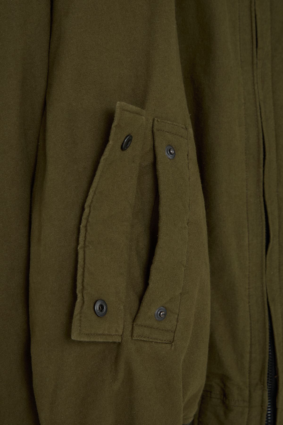 벌스데이수트(BIRTHDAYSUIT) COTTON FLANNEL TANKER JACKET (OLIVE)