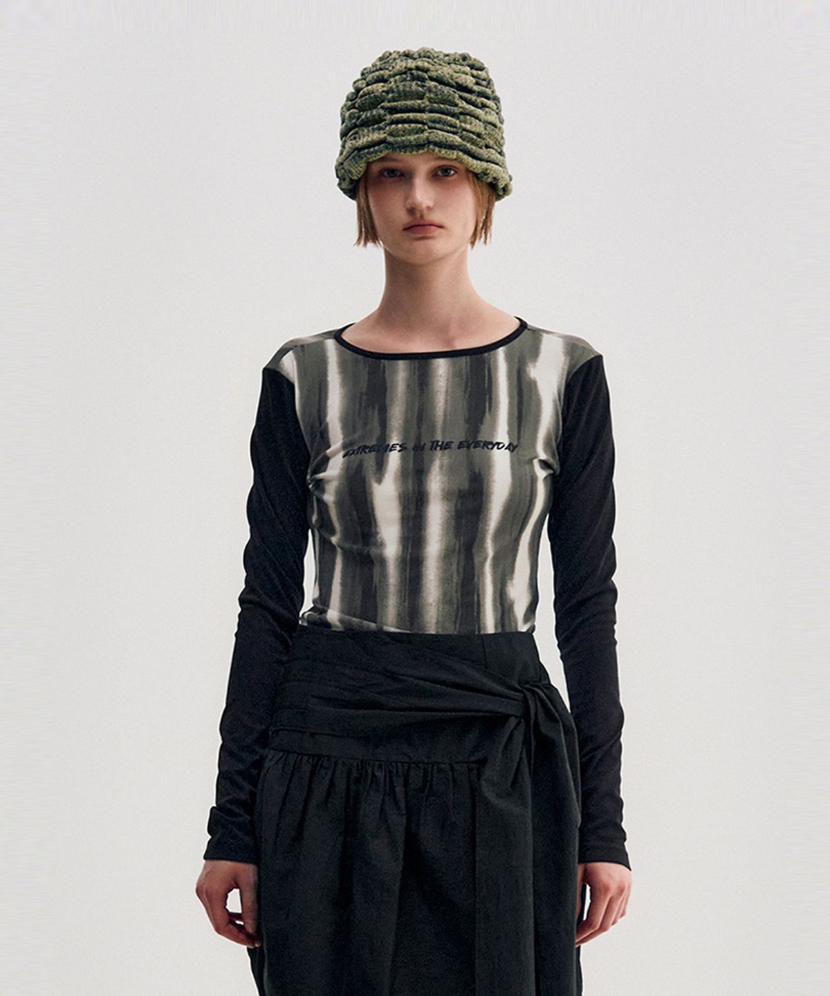 킴지수(KIMZISU) Mono Graphic LS T-shirt _ GREY