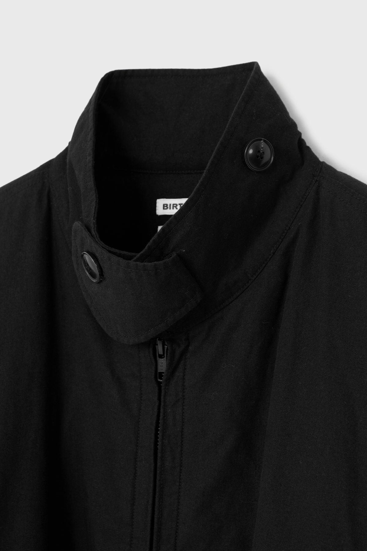 벌스데이수트(BIRTHDAYSUIT) COTTON FLANNEL TANKER JACKET (BLACK)