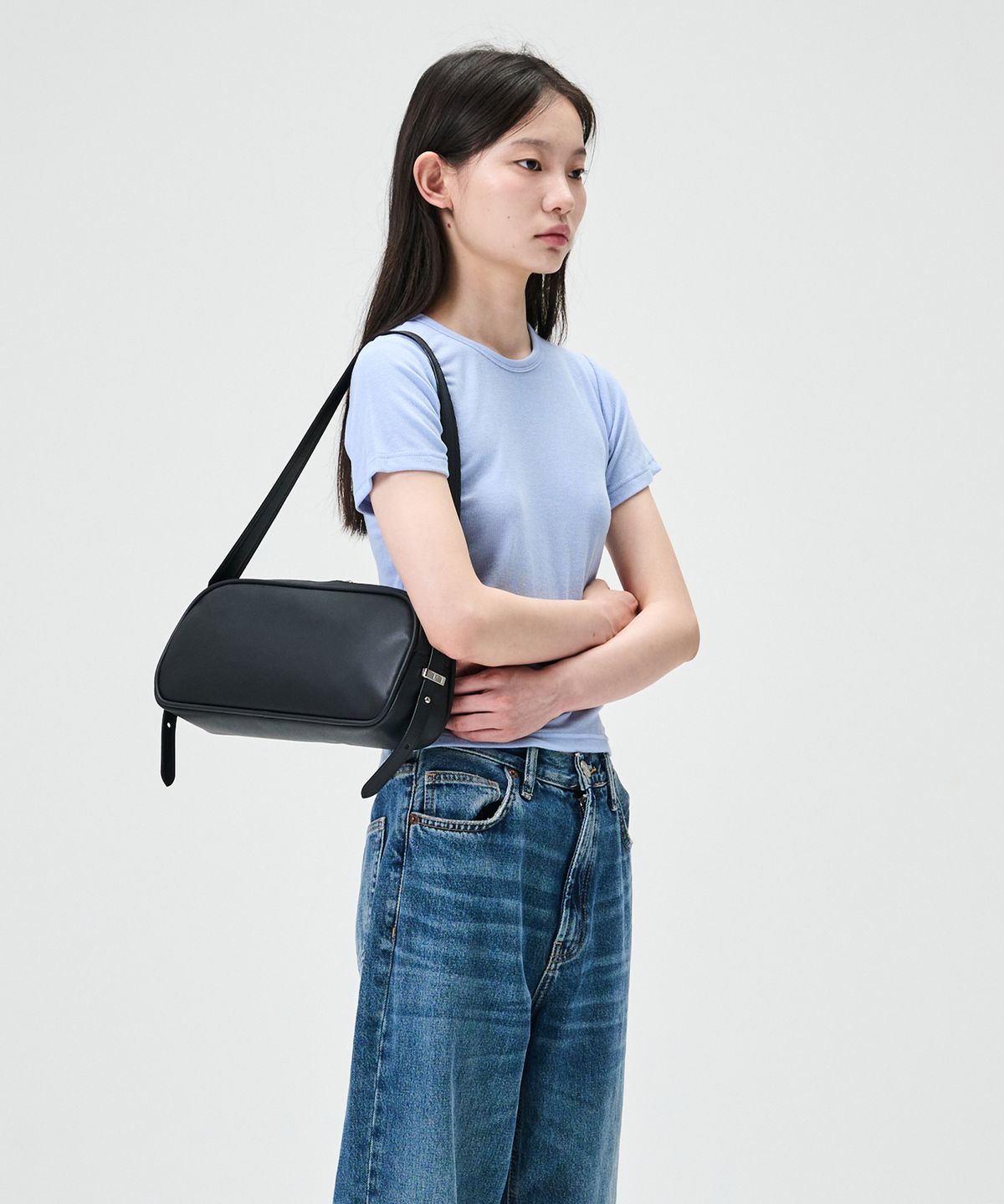 프랙탈1.4(FRACTALONEPOINTFOUR) Pebble Bag Large [Black]