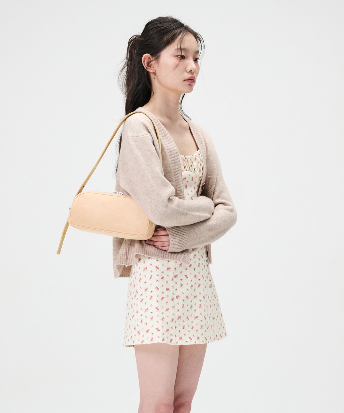 프랙탈1.4(FRACTALONEPOINTFOUR) Pebble Bag [Suede Sand]