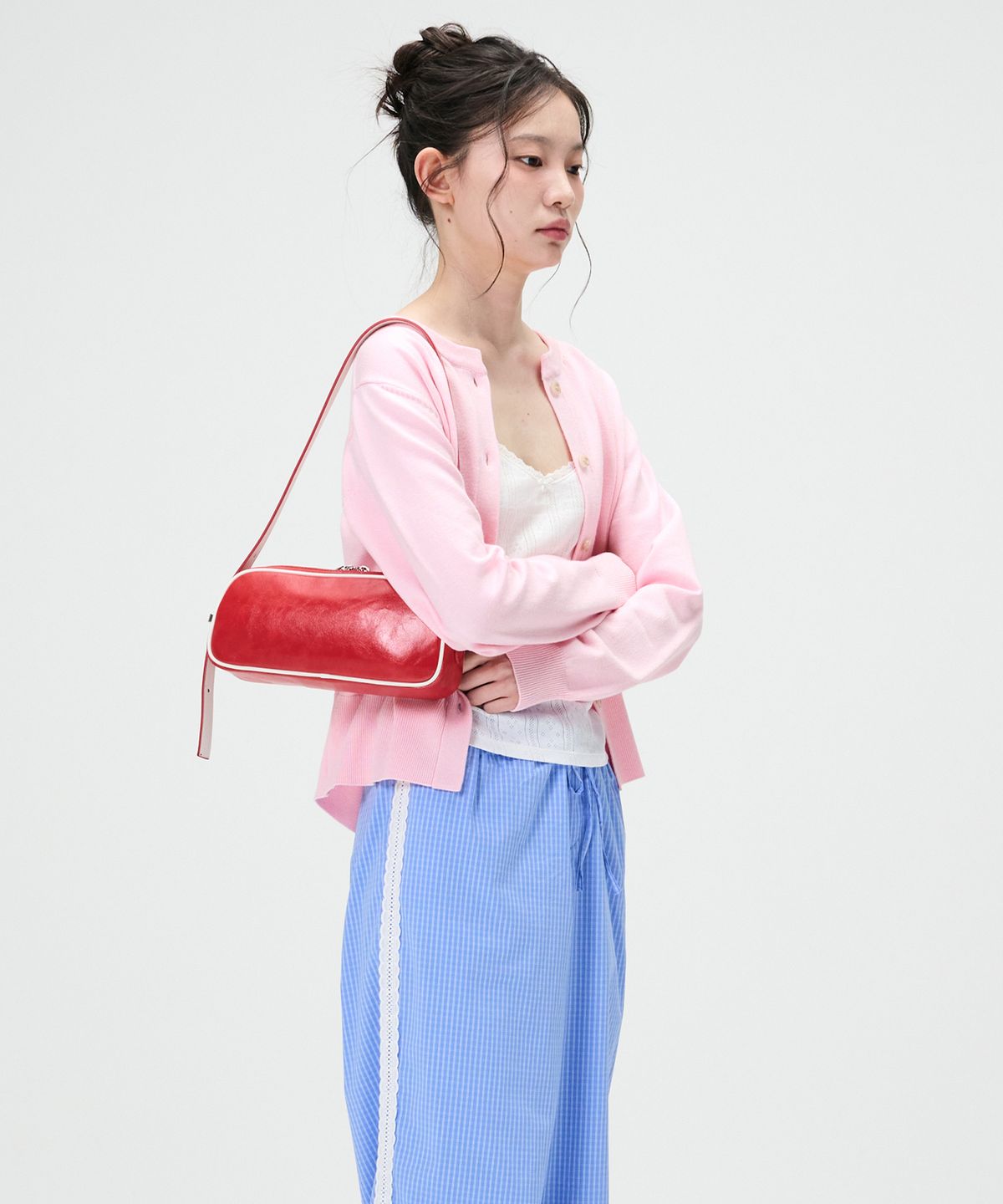 프랙탈1.4(FRACTALONEPOINTFOUR) Pebble Bag [Red]