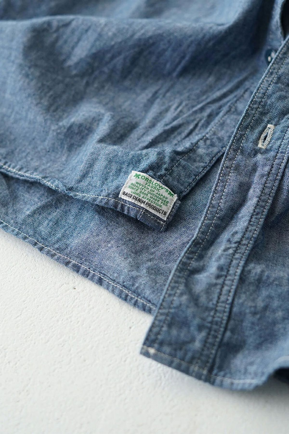 오어슬로우(ORSLOW) CHAMBRAY WORK SHIRT - BLUE