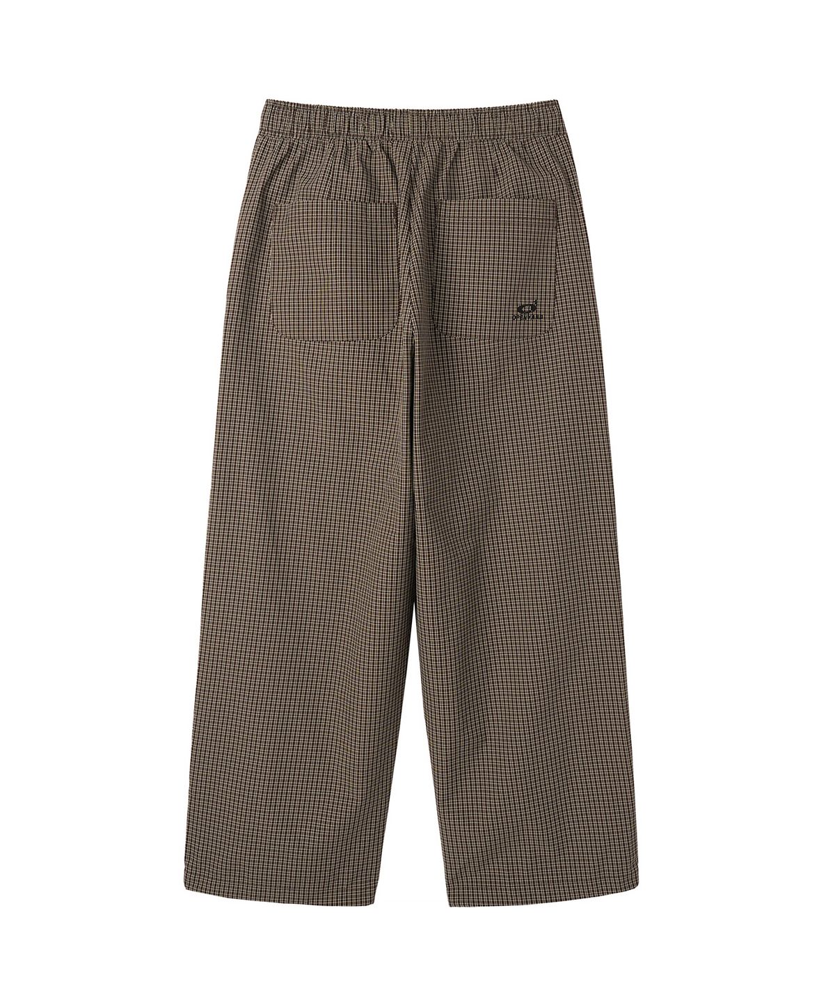 오픈야드(오와이)(OPENYARD(OY)) O LOGO CHECK TRACK PANTS - BROWN