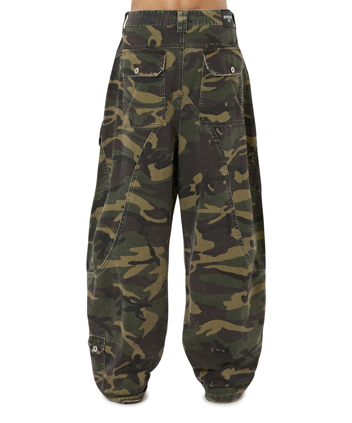 오픈야드(오와이)(OPENYARD(OY)) WASHED PANEL CARGO PANTS - CAMO