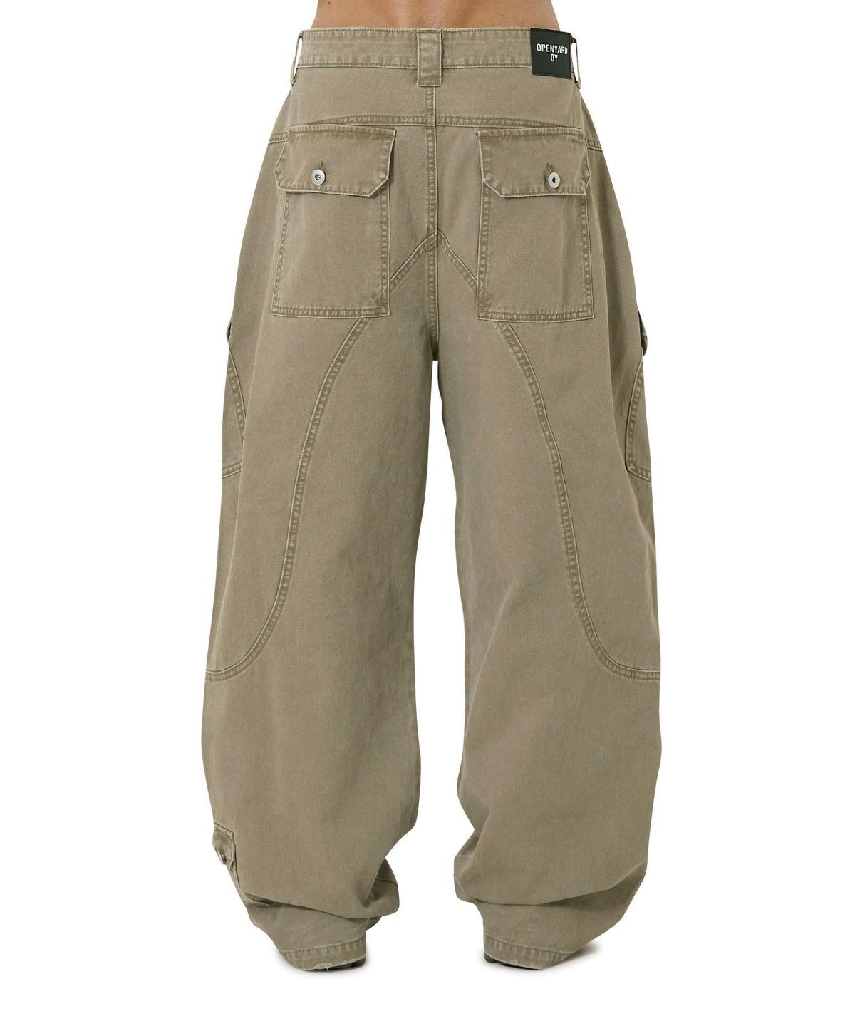 오픈야드(오와이)(OPENYARD(OY)) WASHED PANEL CARGO PANTS - BEIGE