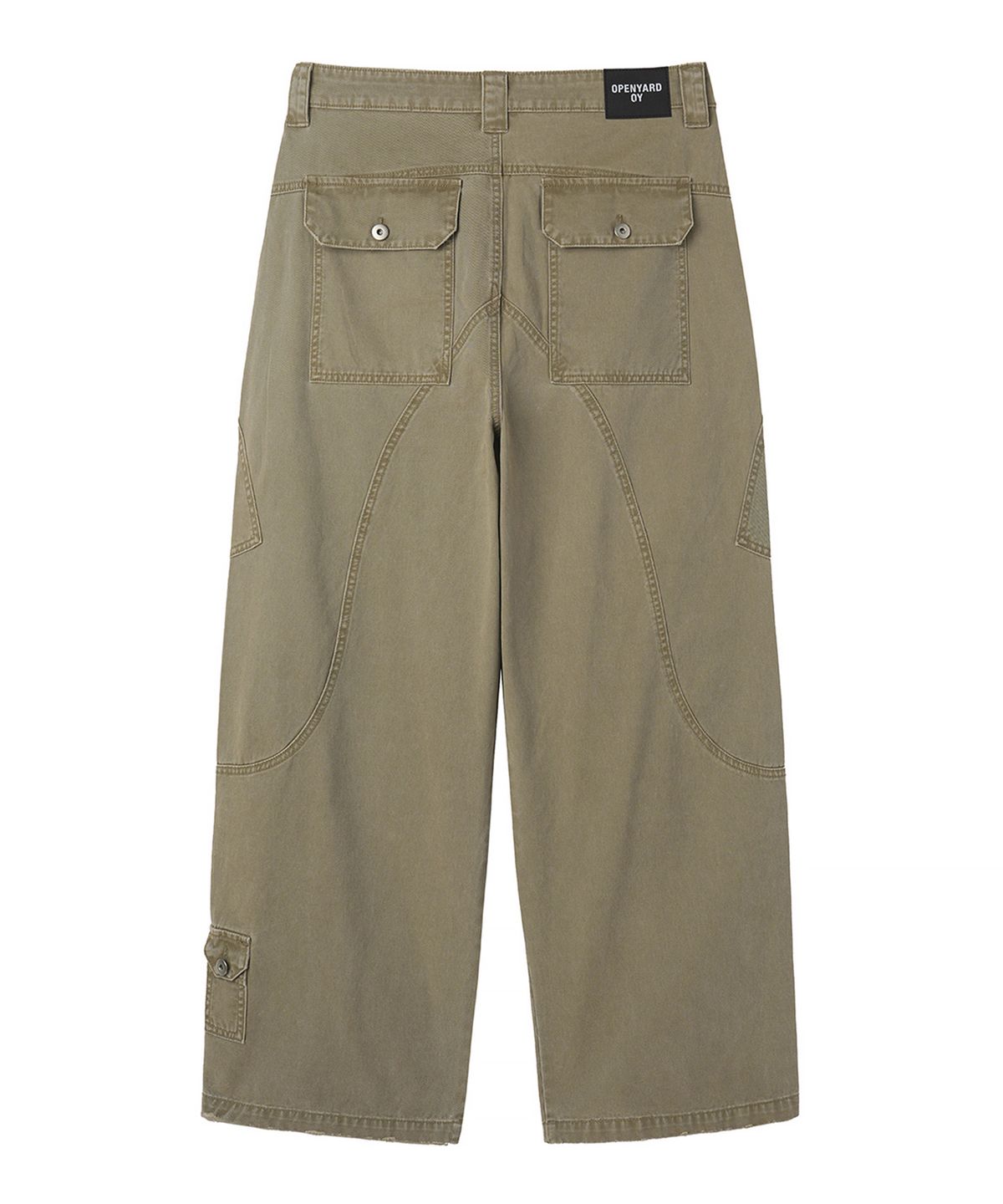 오픈야드(오와이)(OPENYARD(OY)) WASHED PANEL CARGO PANTS - BEIGE