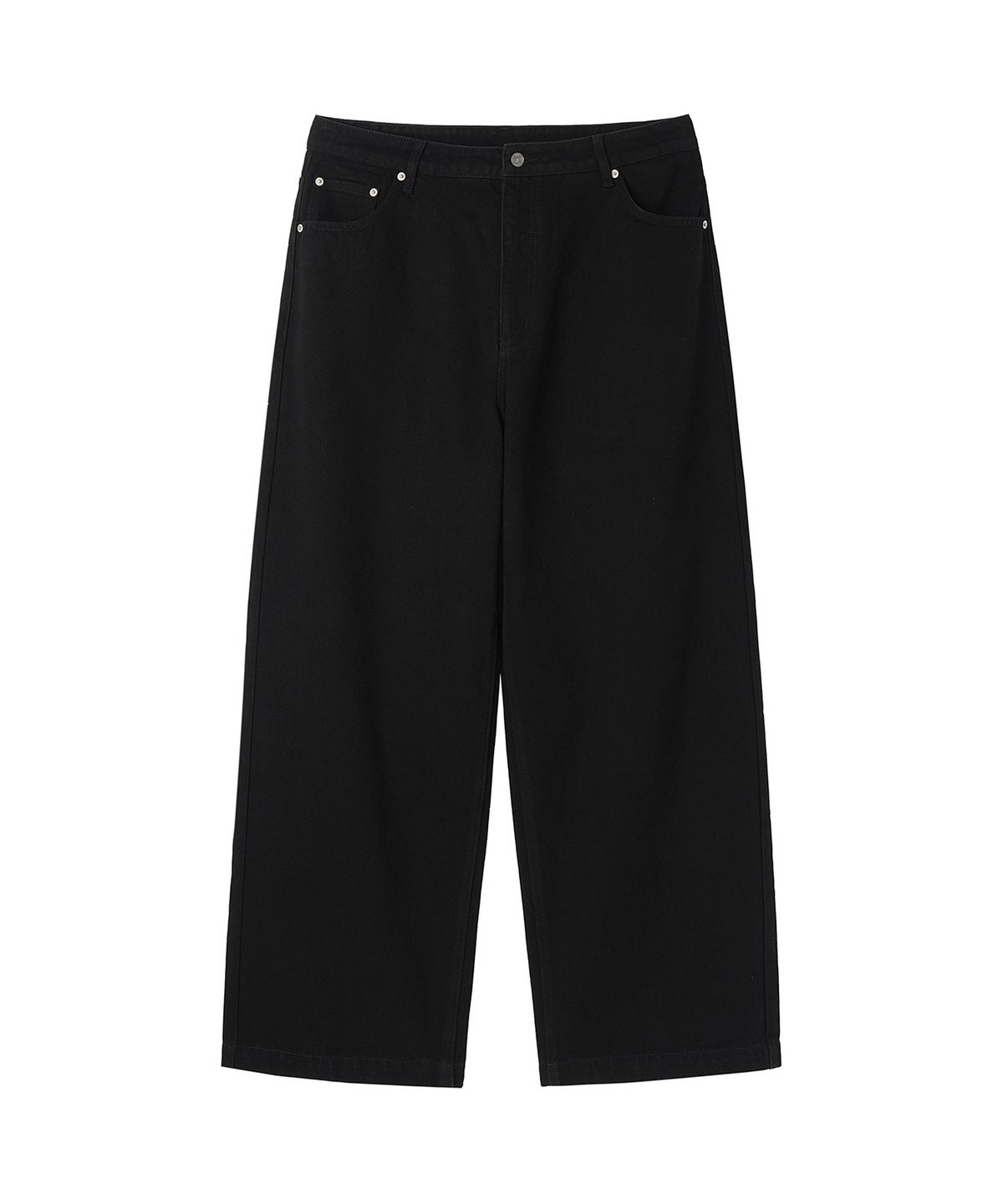 오픈야드(오와이)(OPENYARD(OY)) SPRINKLE EMBROIDERY WIDE VOLUME PANTS - BLACK