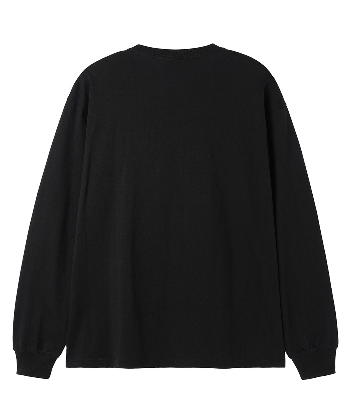 오픈야드(오와이)(OPENYARD(OY)) BOLD PATCH L/S TEE - BLACK