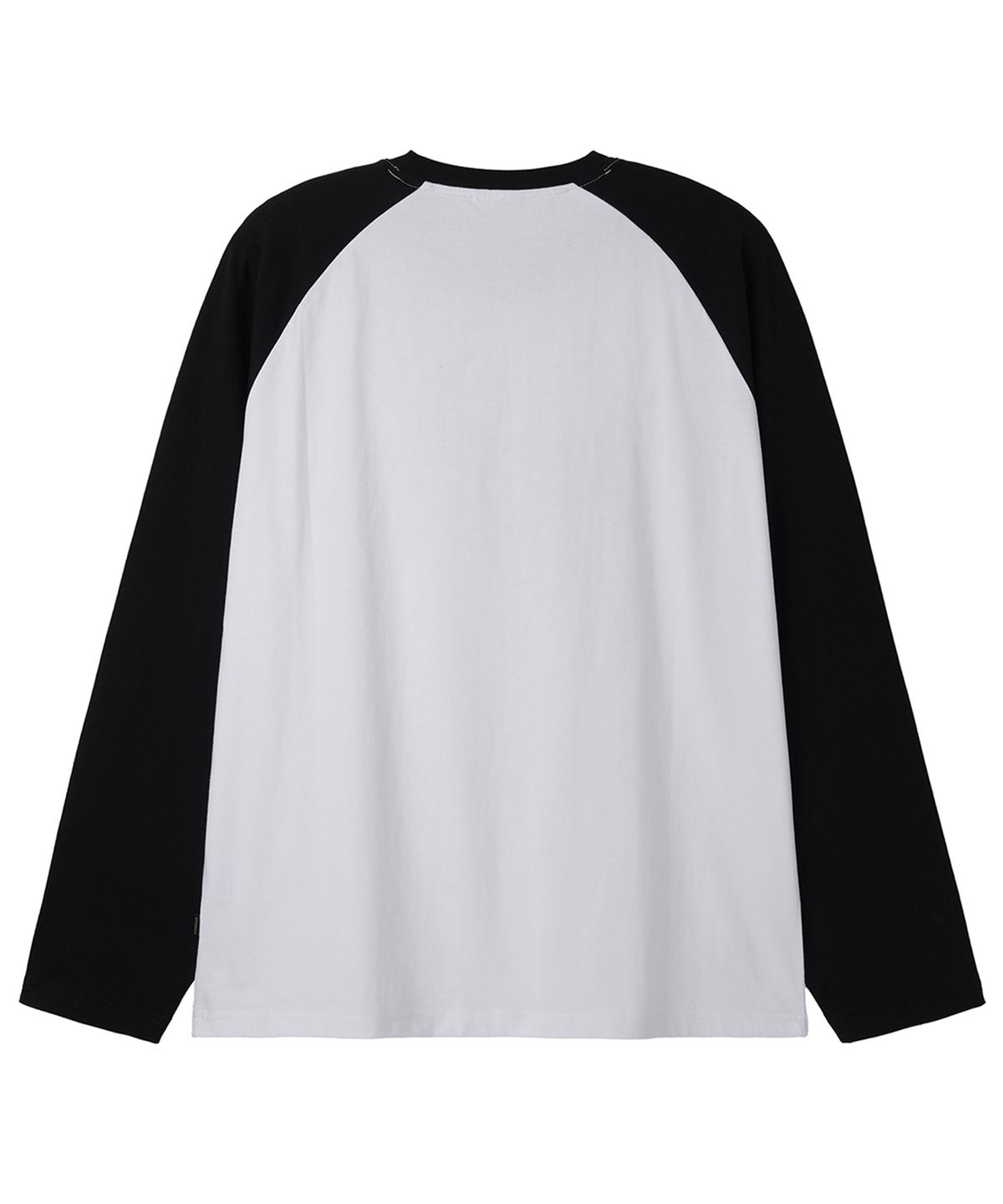 오픈야드(오와이)(OPENYARD(OY)) OVAL LOGO RAGLAN L/S TEE - BLACK