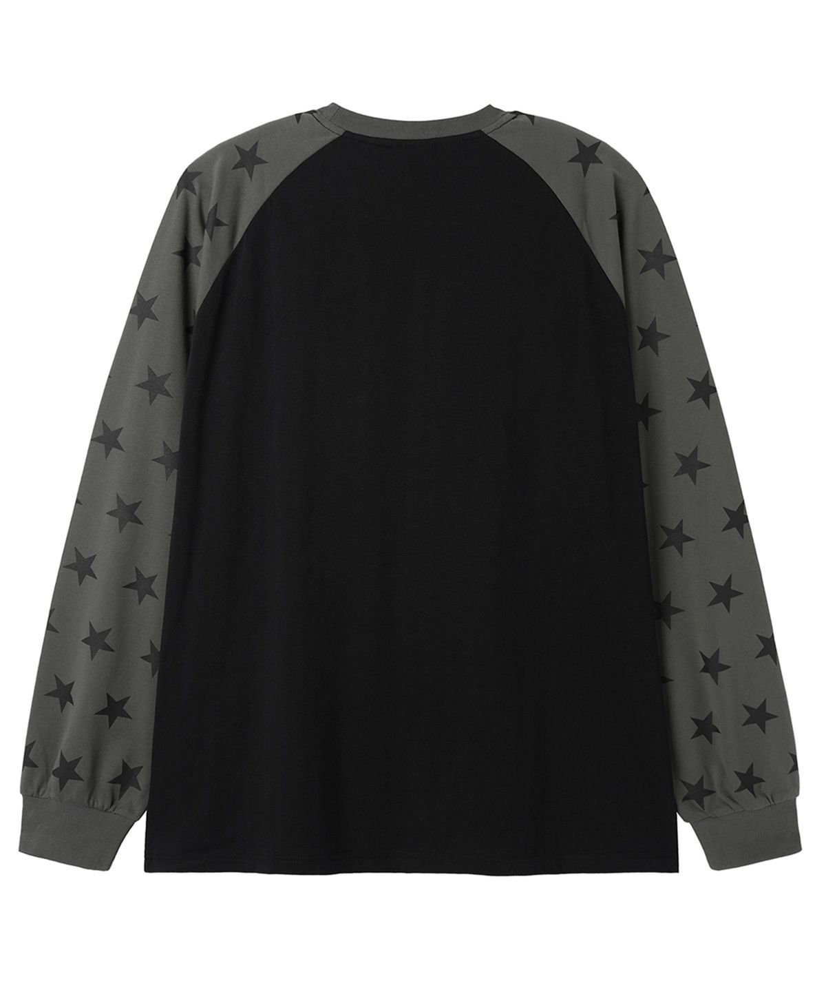 오픈야드(오와이)(OPENYARD(OY)) STAR RAGLAN L/S TEE - BLACK