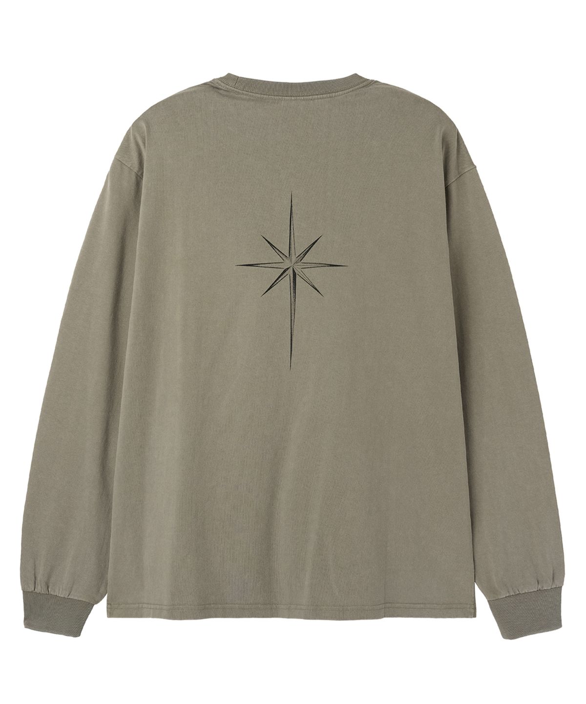 오픈야드(오와이)(OPENYARD(OY)) WASHED OLD ENG L/S TEE - KHAKI