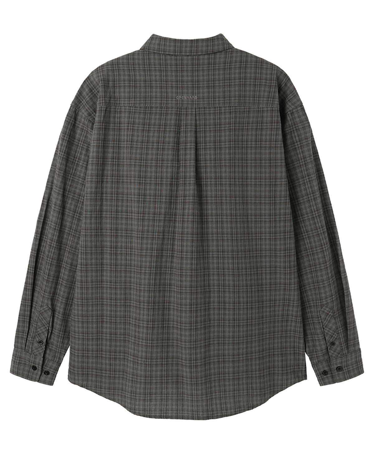 오픈야드(오와이)(OPENYARD(OY)) NEAT CHECK SHIRT - CHARCOAL