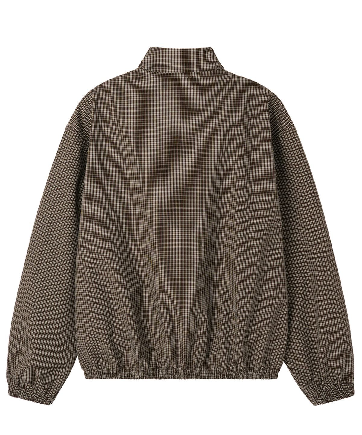 오픈야드(오와이)(OPENYARD(OY)) O LOGO CHECK TRACK JACKET - BROWN