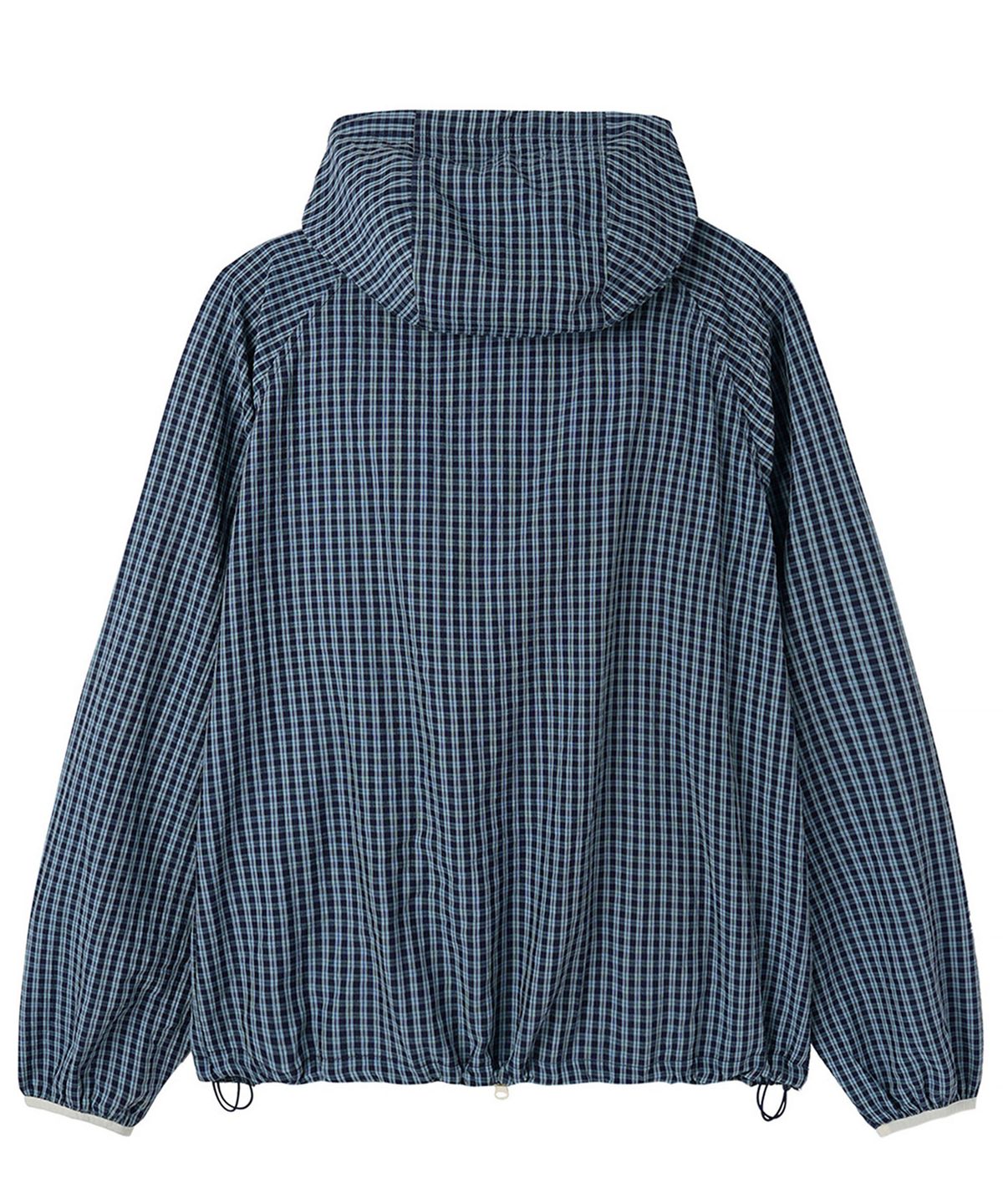 오픈야드(오와이)(OPENYARD(OY)) CHECK HOODED WINDBREAKER - NAVY