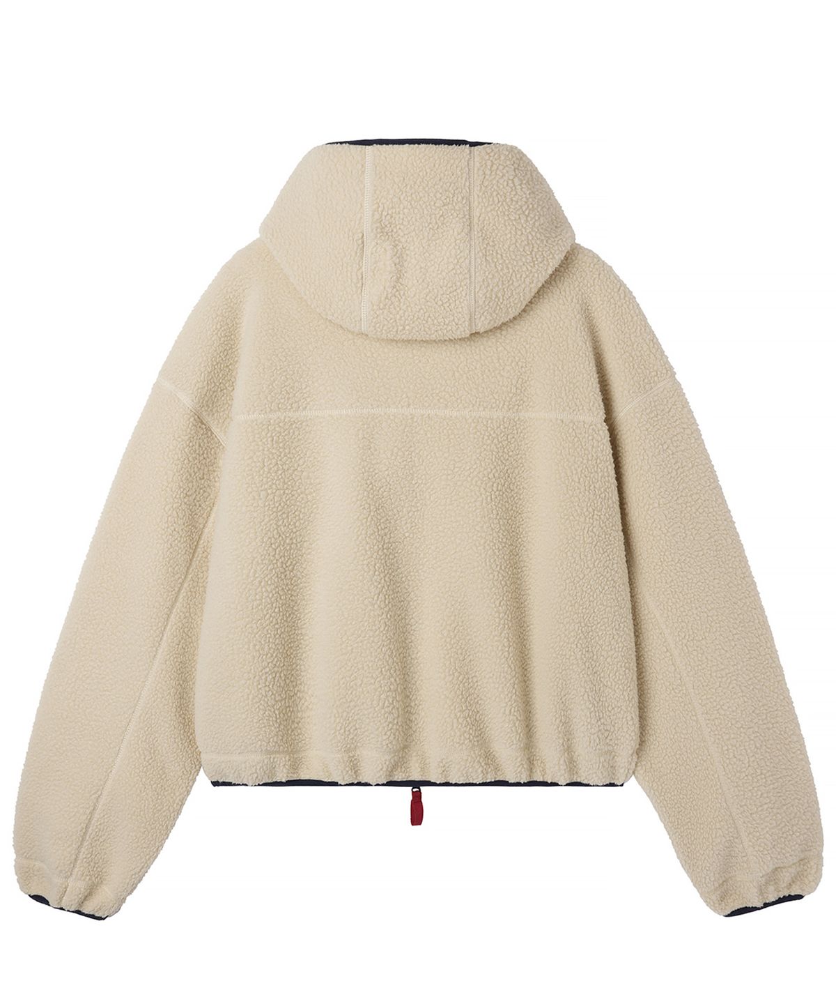 오픈야드(오와이)(OPENYARD(OY)) CROP FLEECE HOODIE JACKET - IVORY