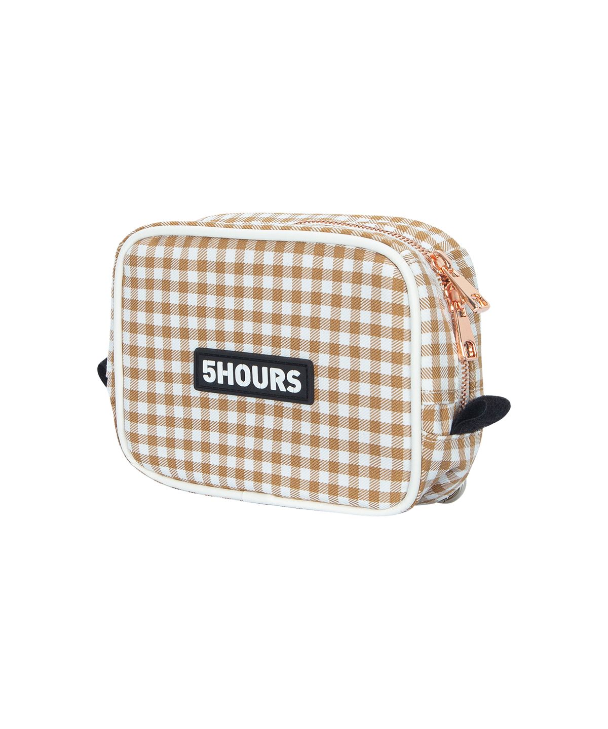 파이브아워스(5HOURS) Gingham Check BELTBAG _ BEIGE