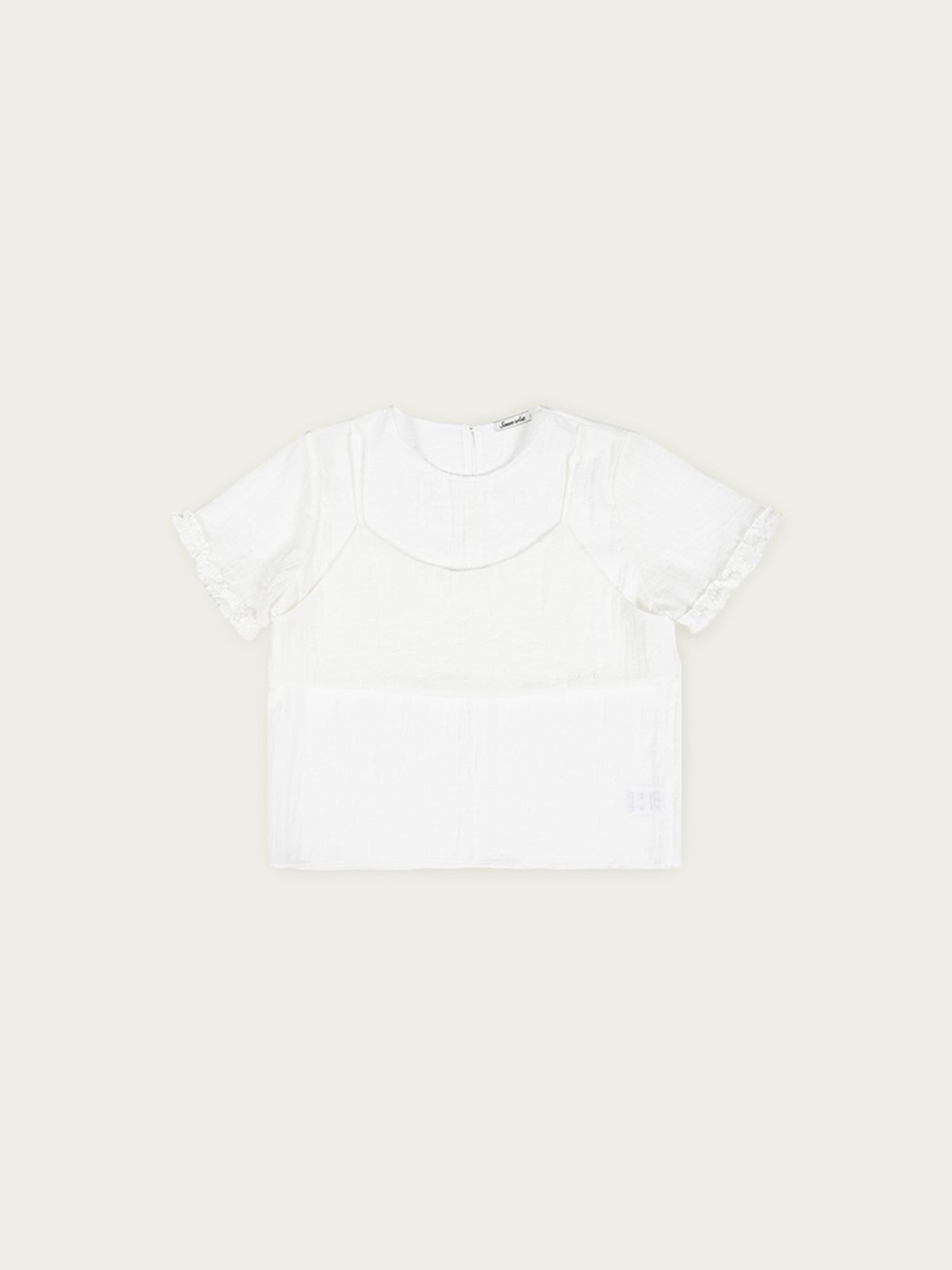 사사에오르빗(SASAEORBIT) Reve Bustier Blouse White