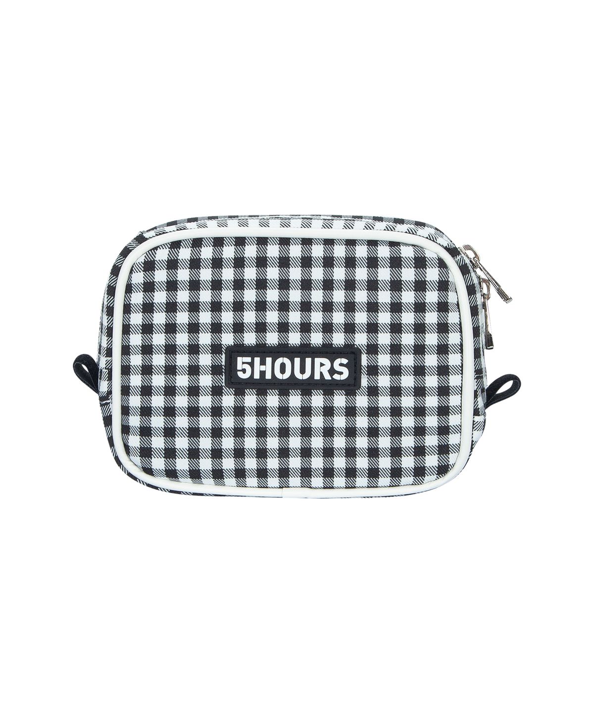 파이브아워스(5HOURS) Gingham Check BELTBAG _ BLACK