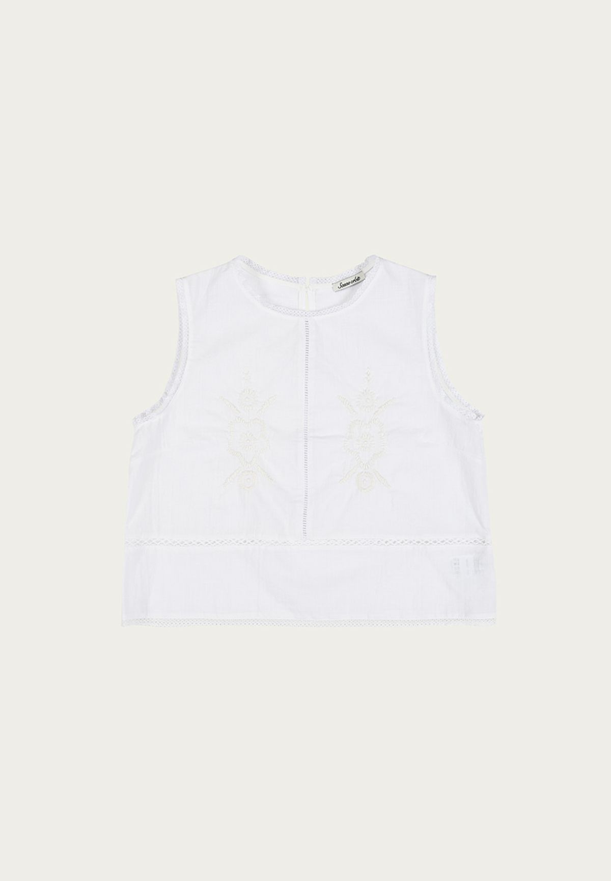사사에오르빗(SASAEORBIT) Cecil Blouse White