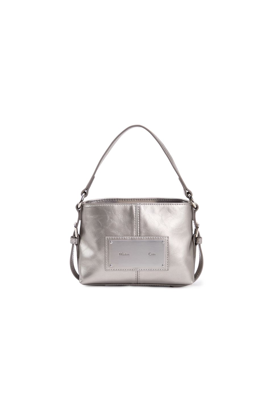 小物 kim MUSINSA公式 | MATIN KIM HANDLE MINI CROSS BAG IN DARK SILVER