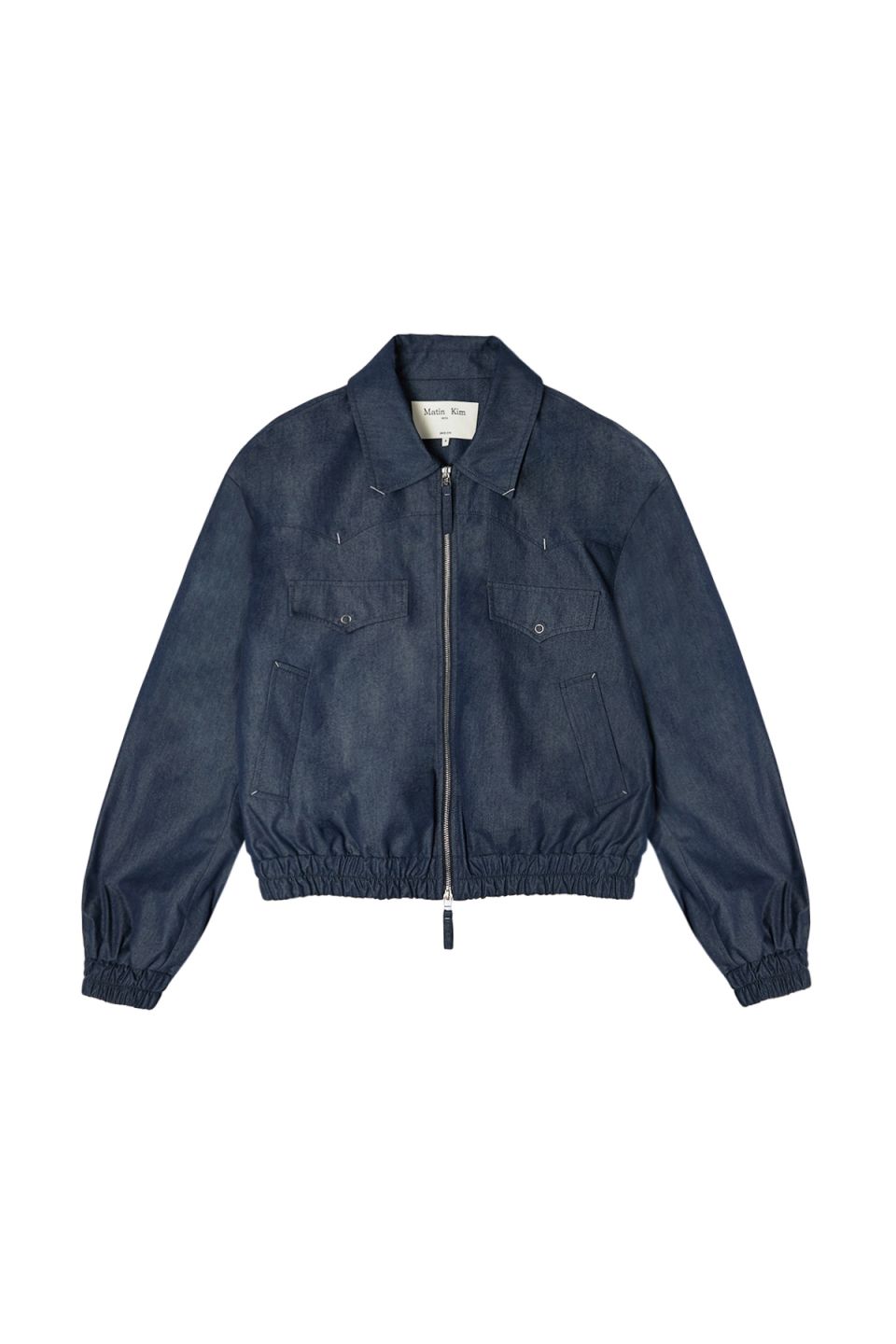MUSINSA公式 | MATIN KIM WESTERN DETAIL DENIM LIKE BLOUSON IN NAVY