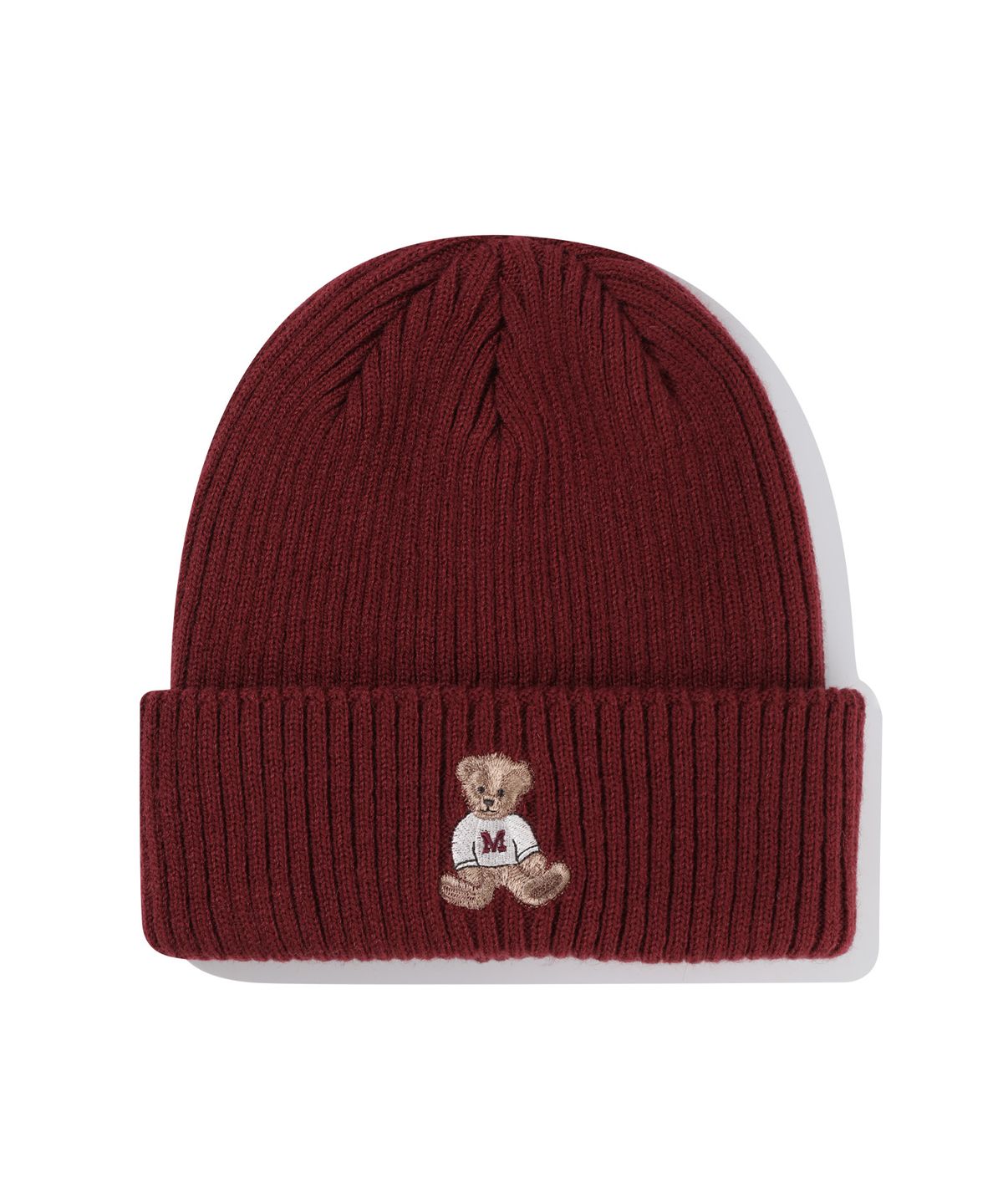 마리떼 프랑소와 저버(MARITHÉ + FRANҪOIS GIRBAUD) DOODLE BEAR BEANIE burgundy