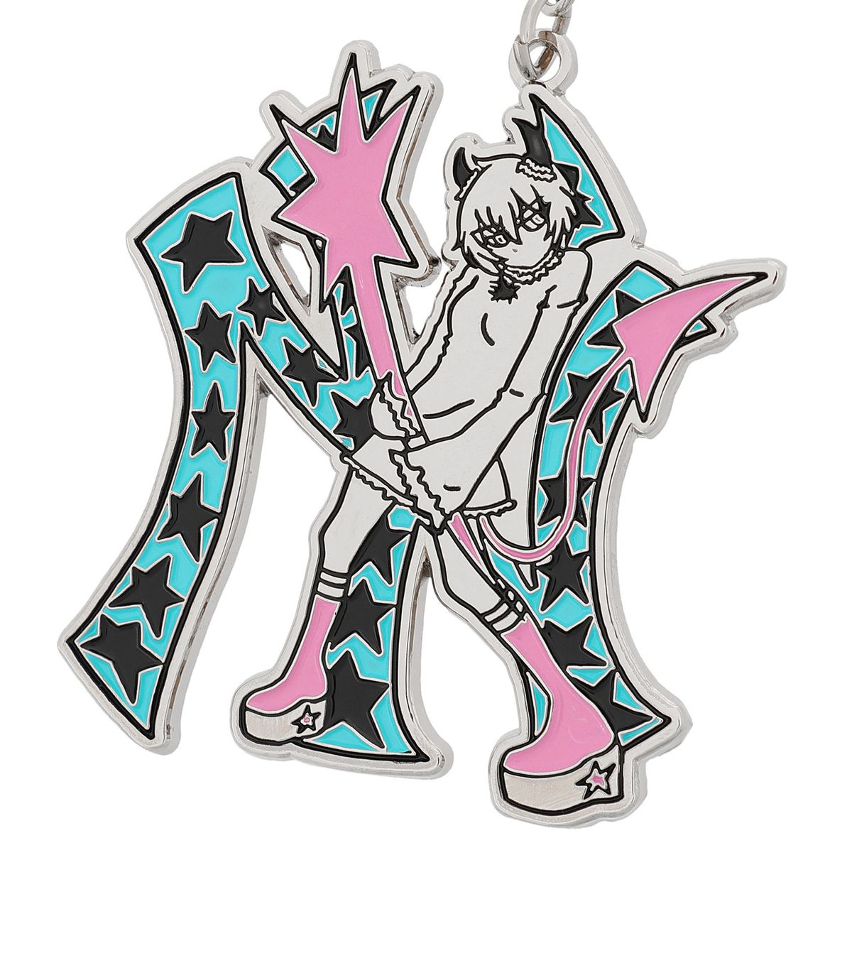 나이스고스트클럽(NICEGHOSTCLUB) STAR GANG GIRL METAL KEYCHAIN_SILVER(NG2FFUAB69A)