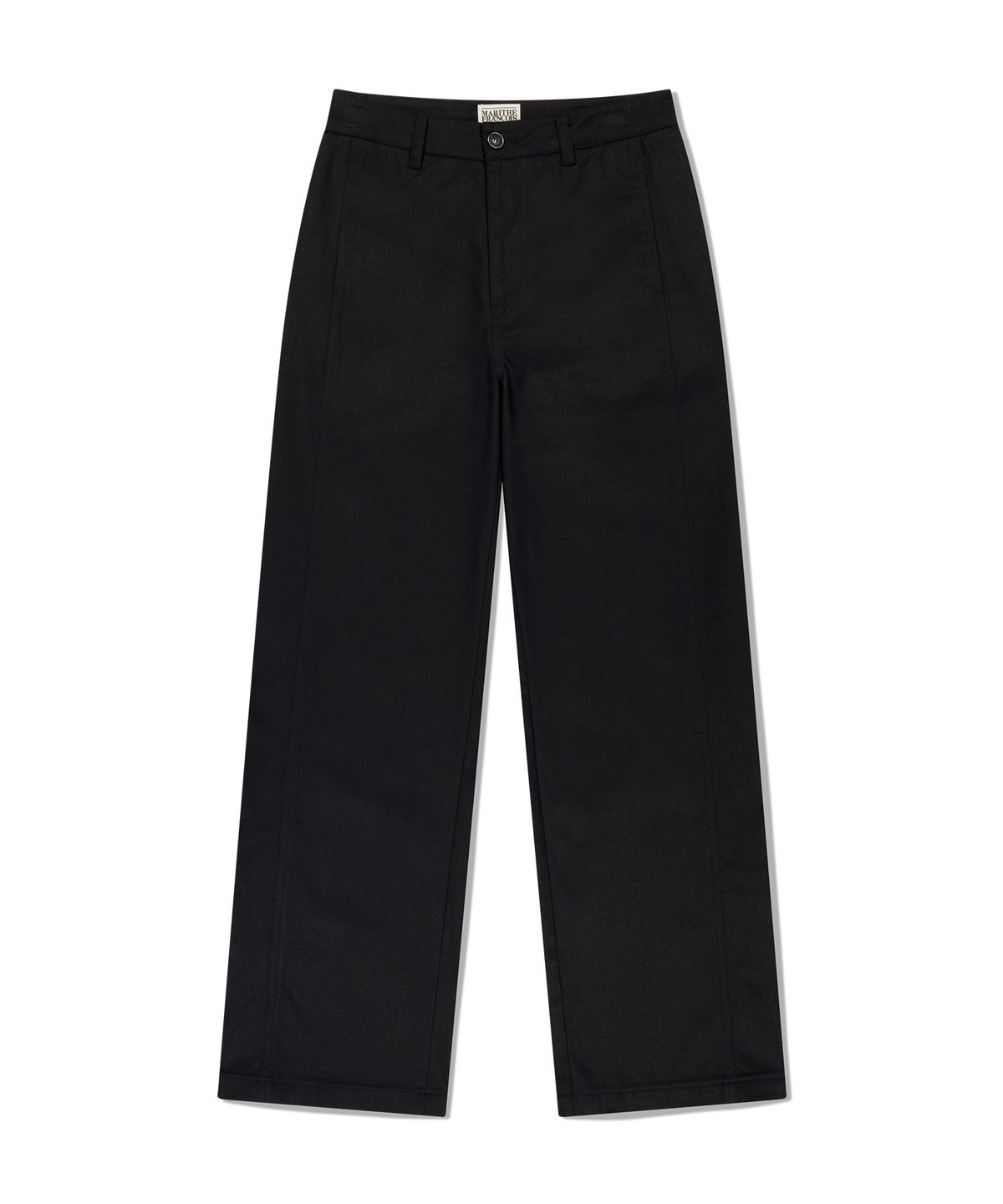 마리떼 프랑소와 저버(MARITHÉ + FRANҪOIS GIRBAUD) W COTTON CURVED LINE PANTS black
