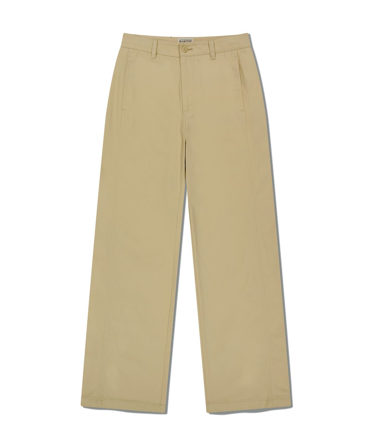 마리떼 프랑소와 저버(MARITHÉ + FRANҪOIS GIRBAUD) W COTTON CURVED LINE PANTS beige