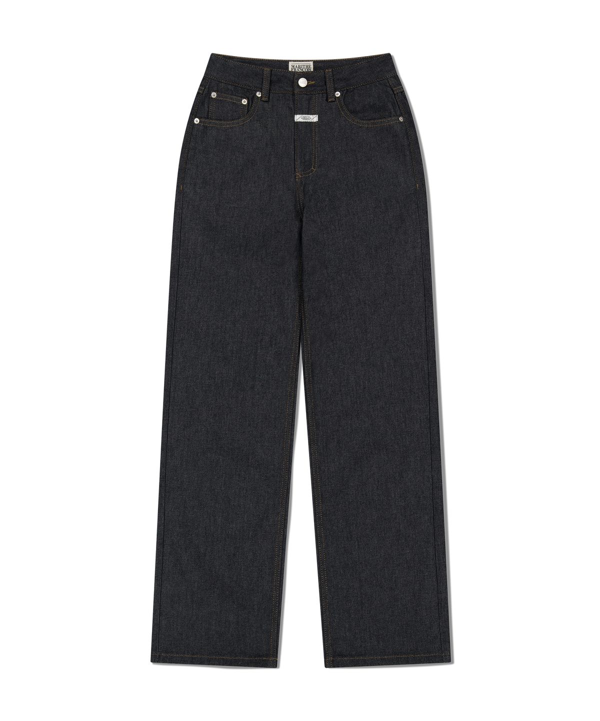 마리떼 프랑소와 저버(MARITHÉ + FRANҪOIS GIRBAUD) W STRAIGHT FIT RAW DENIM PANTS blue