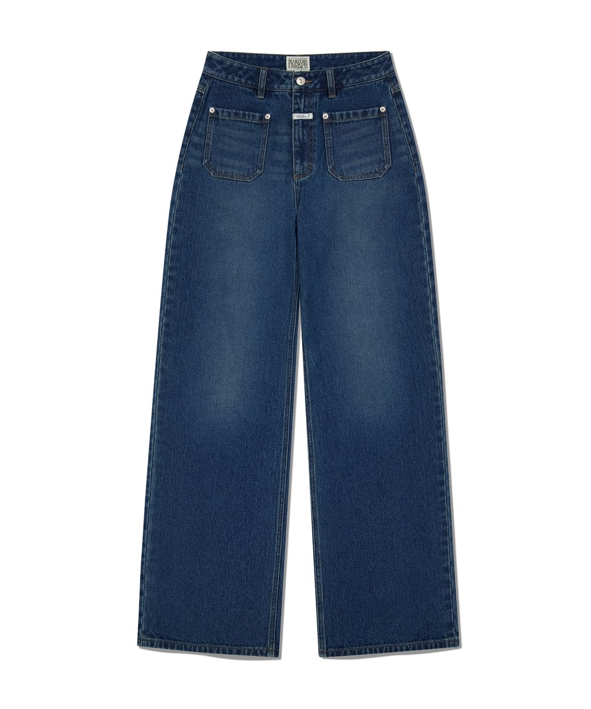 마리떼 프랑소와 저버(MARITHÉ + FRANҪOIS GIRBAUD) W SEMI-WIDE DENIM PANTS blue
