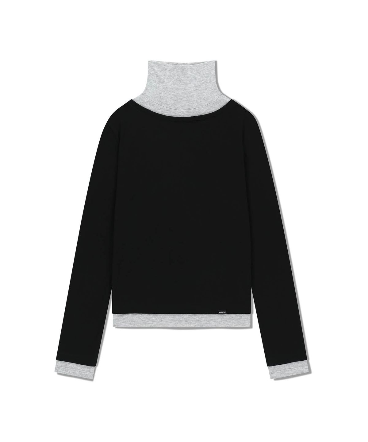 마리떼 프랑소와 저버(MARITHÉ + FRANҪOIS GIRBAUD) W LAYERED TURTLE NECK LONG SLEEVE black