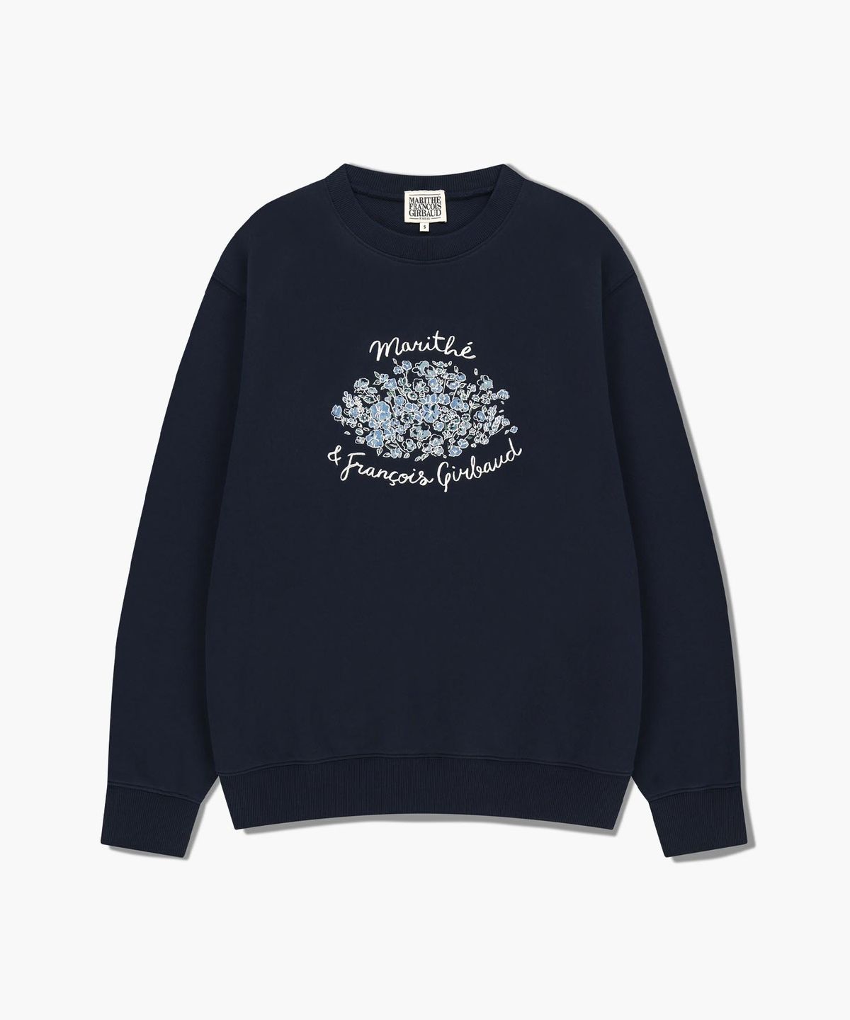 마리떼 프랑소와 저버(MARITHÉ + FRANҪOIS GIRBAUD) BOUQUET GRAPHIC SWEATSHIRT navy