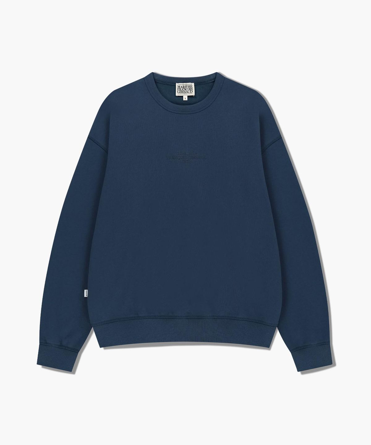 마리떼 프랑소와 저버(MARITHÉ + FRANҪOIS GIRBAUD) LETTERING LOGO OVER FIT SWEATSHIRT blue