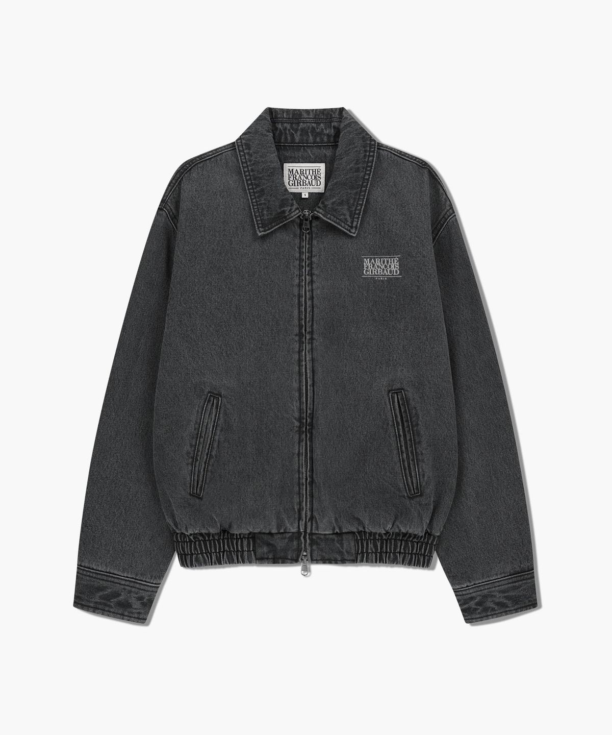 마리떼 프랑소와 저버(MARITHÉ + FRANҪOIS GIRBAUD) DENIM BLOUSON JACKET gray