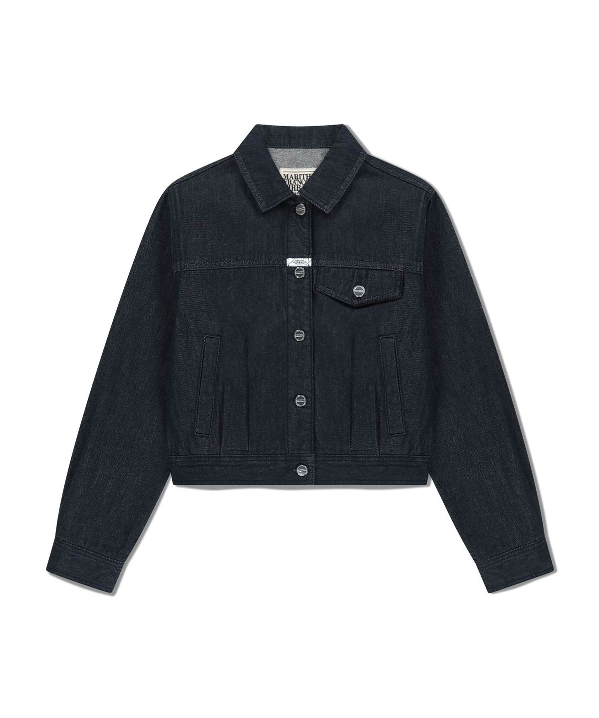 마리떼 프랑소와 저버(MARITHÉ + FRANҪOIS GIRBAUD) W DENIM TUCK DETAIL JACKET dark blue