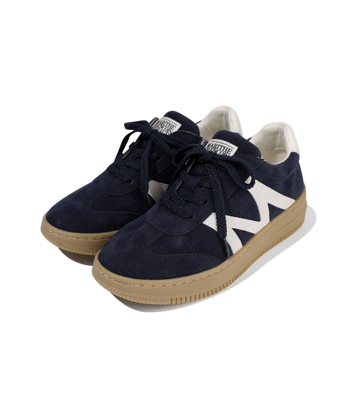 마리떼 키즈(MARITHÉ KIDS) KIDS M LOGO SUEDE SNEAKERS navy