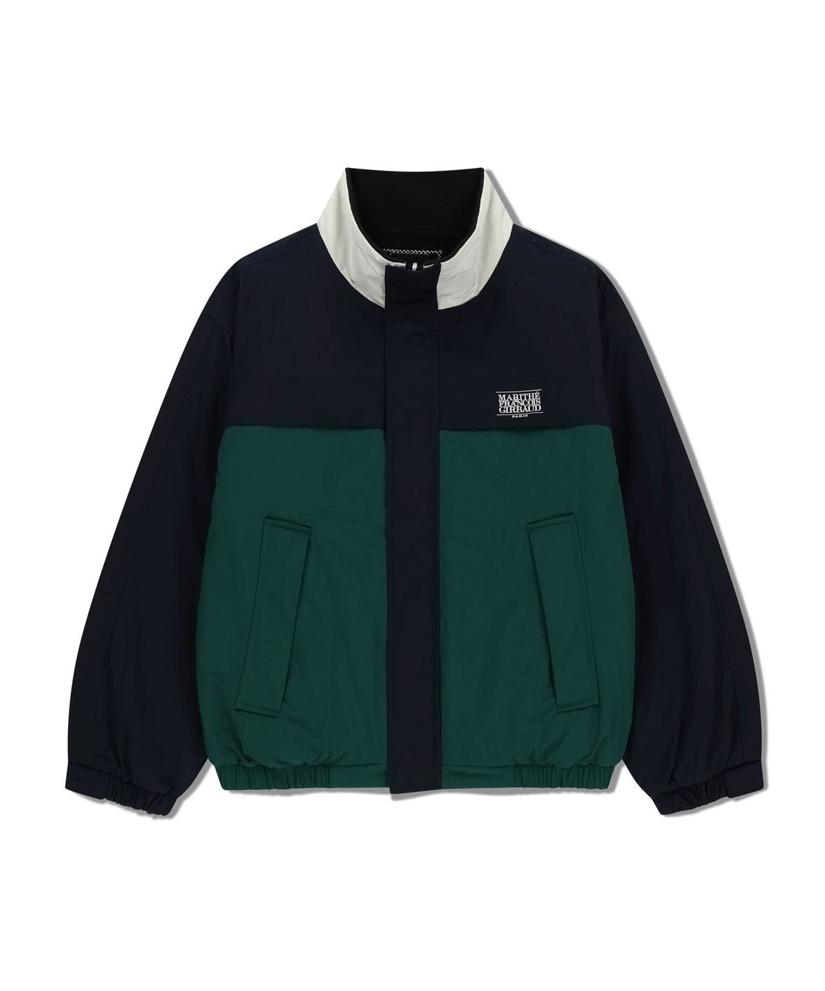 마리떼 프랑소와 저버(MARITHÉ + FRANҪOIS GIRBAUD) CLASSIC LOGO REVERSIBLE SAILING JACKET dark navy