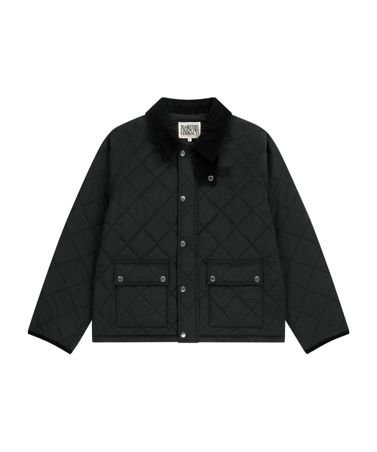 마리떼 프랑소와 저버(MARITHÉ + FRANҪOIS GIRBAUD) CORDUROY COLLAR QUILTED JACKET black