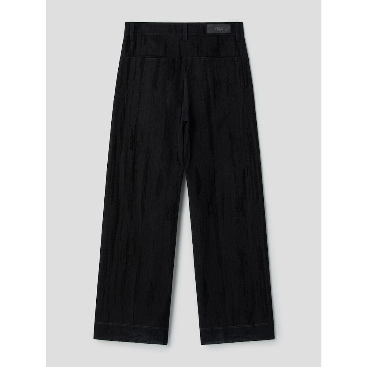 앙개(ANGGAE) Jacquard Wide Pants  Navy
