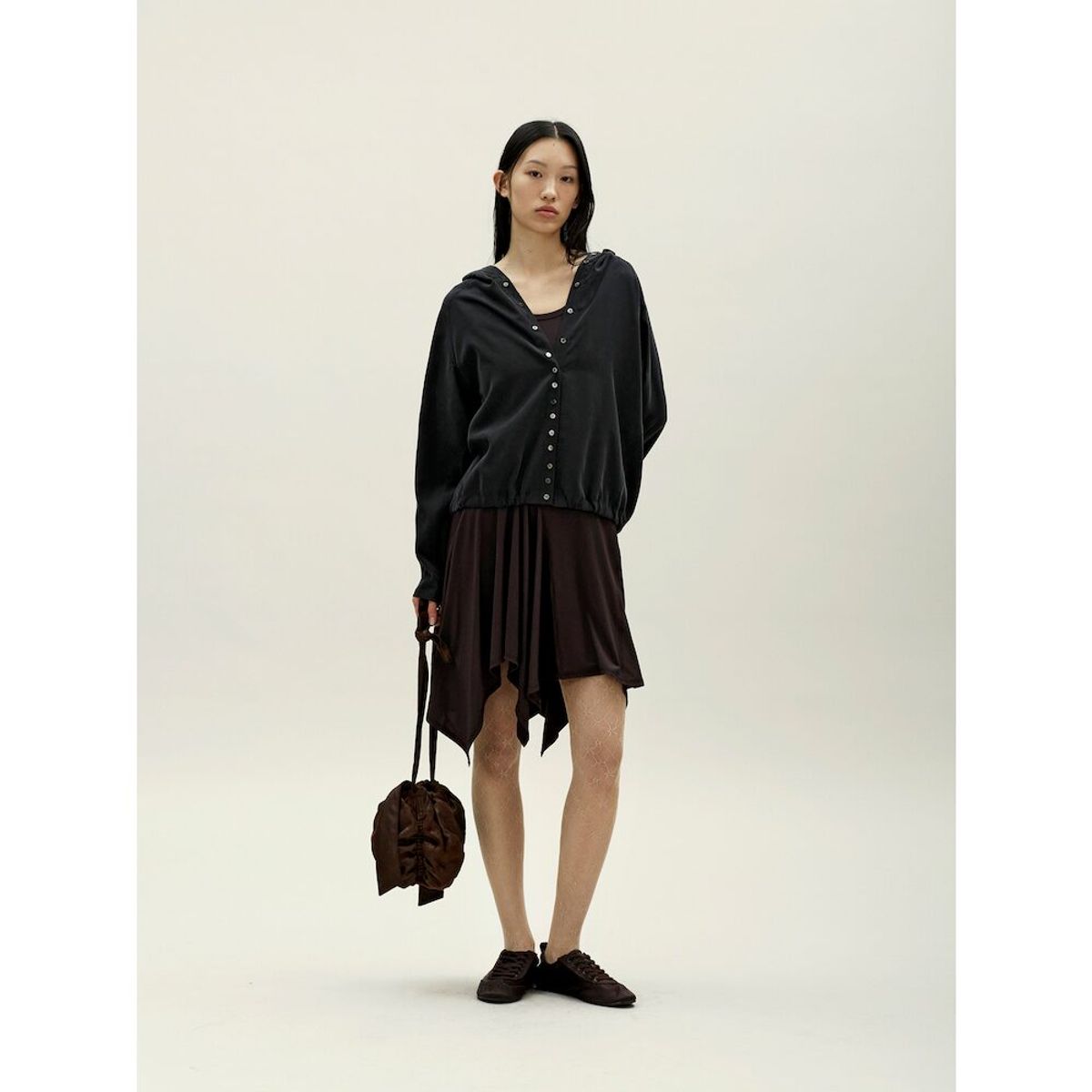 앙개(ANGGAE) Mini Ball Bag  Brown