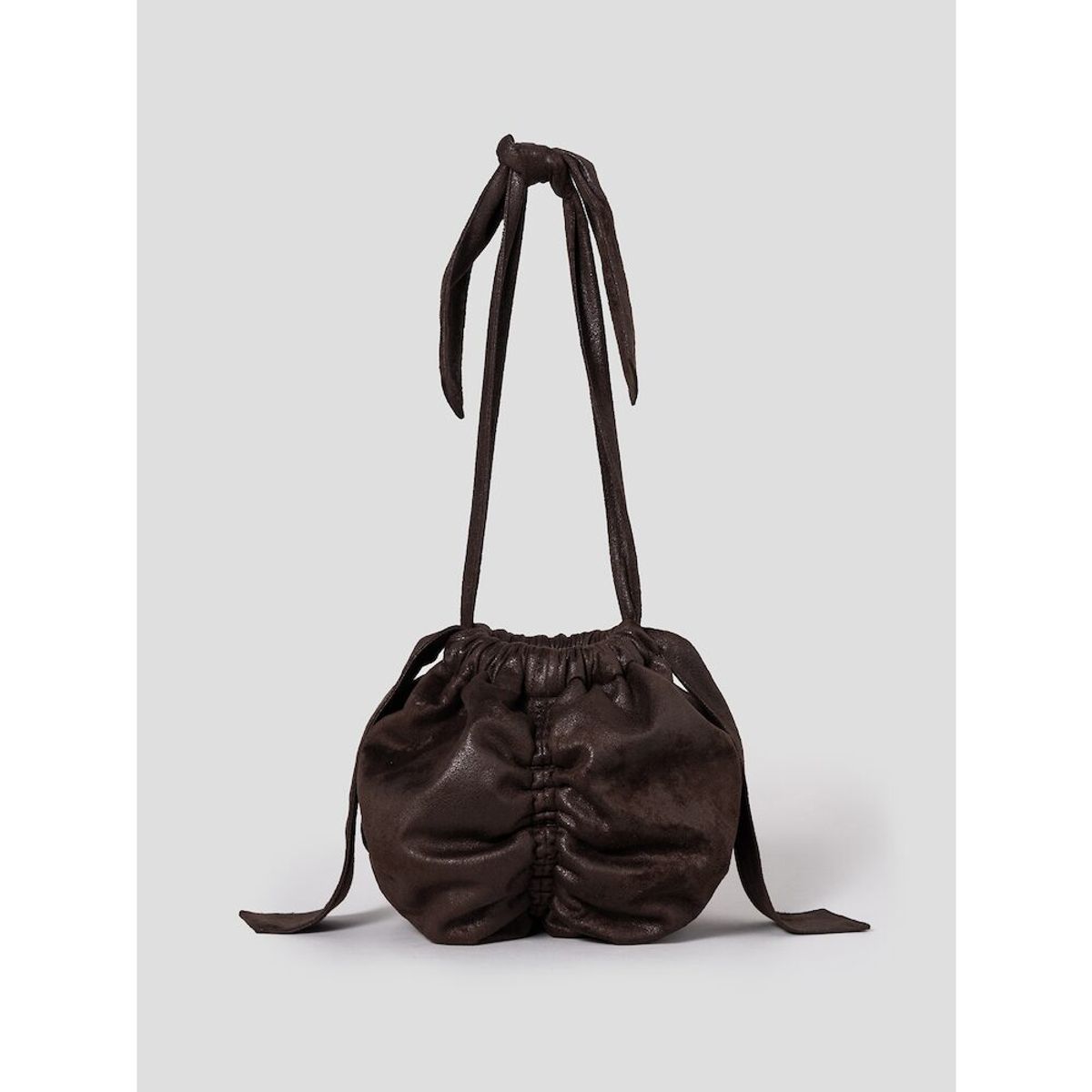 앙개(ANGGAE) Mini Ball Bag  Brown