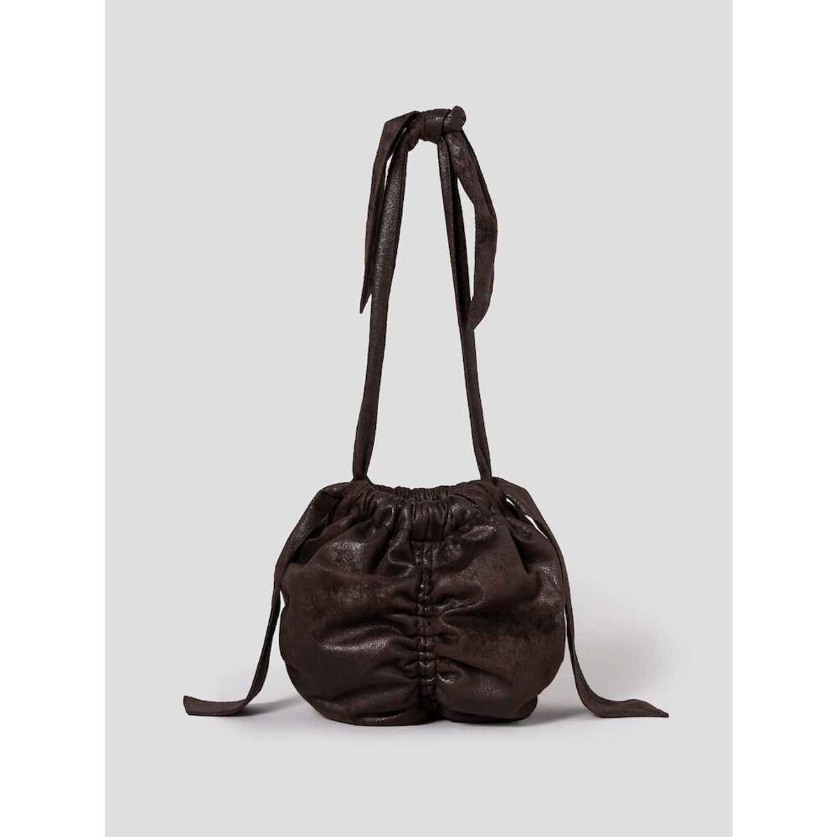 앙개(ANGGAE) Mini Ball Bag  Brown