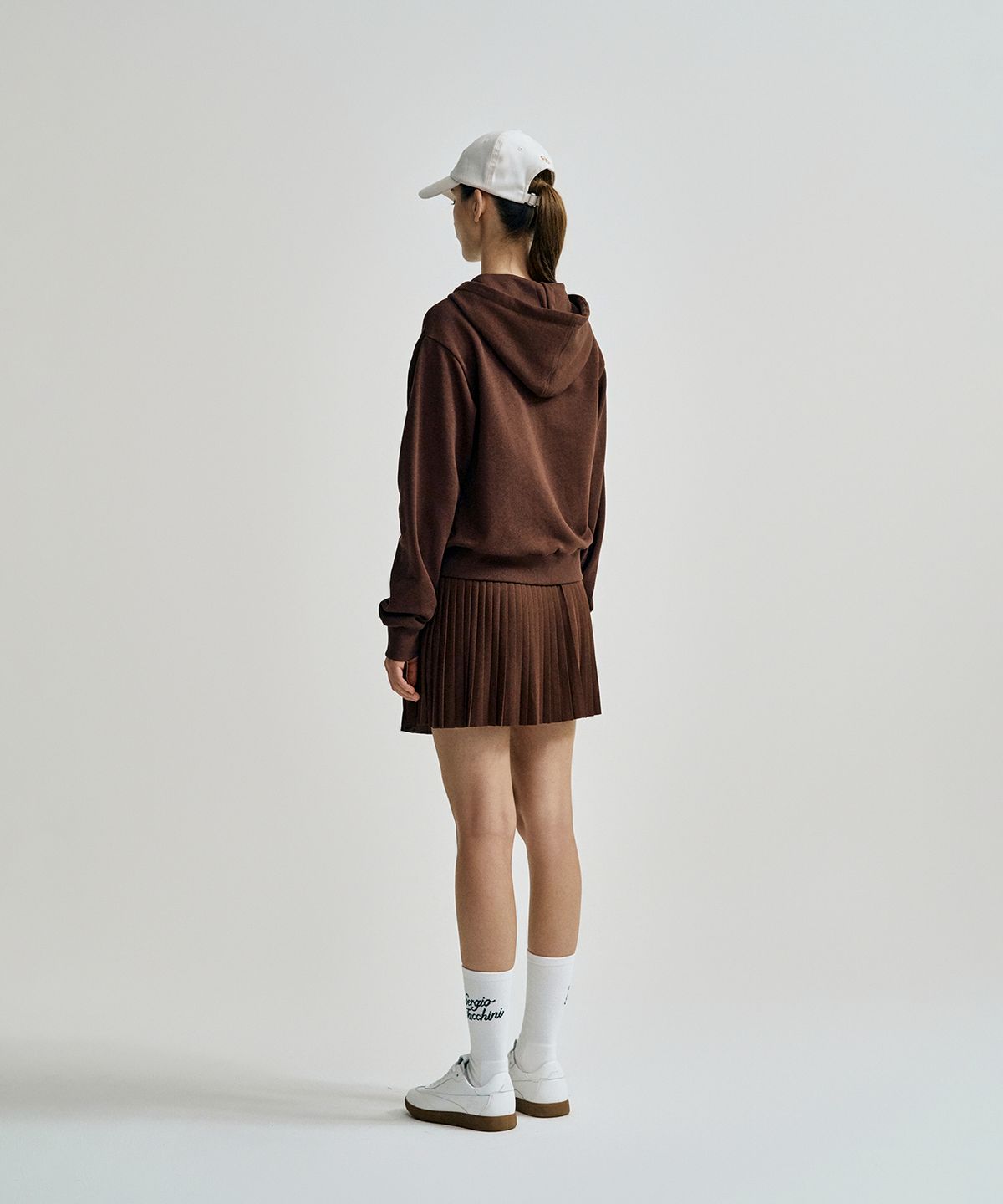 세르지오 타키니(SERGIO TACCHINI) W 프렌치 테리 후드집업 (D.Brown)