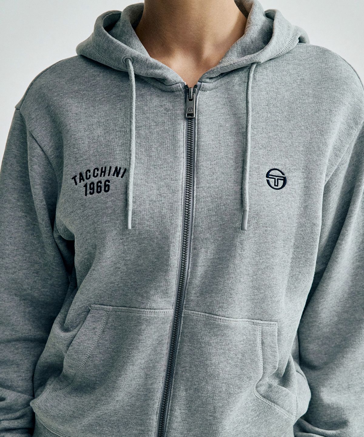세르지오 타키니(SERGIO TACCHINI) W 프렌치 테리 후드집업 (Melange Grey)