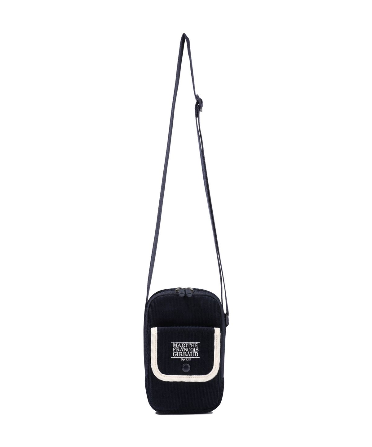 마리떼 키즈(MARITHÉ KIDS) KIDS FLAP POCKET CORDUROY CROSS BAG navy