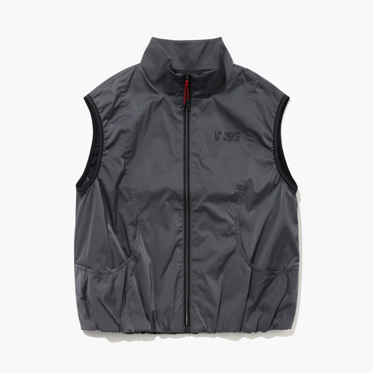 르꼬끄 골프(LECOQ GOLF) 여성 우븐 풀집업 베스트 (GQ322LWV91)